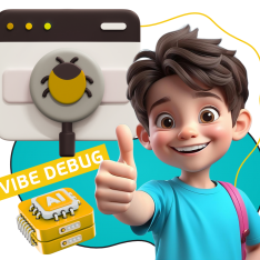 Тестирование & Vibe Debug. Охотники за багами - КИБЕРшкола программирования для детей, компьютерные курсы для школьников, начинающих и подростков - KIBERone г. Битца