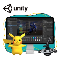Мир игр на Unity 2D на популярном движке + AI-помощники - КИБЕРшкола программирования для детей, компьютерные курсы для школьников, начинающих и подростков - KIBERone г. Битца