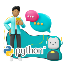 Умный чат-бот на Python - КИБЕРшкола программирования для детей, компьютерные курсы для школьников, начинающих и подростков - KIBERone г. Битца