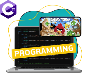 Программирование на C#. Удивительный мир 2D-игр - Школа программирования для детей, компьютерные курсы для школьников, начинающих и подростков - KIBERone г. Битца