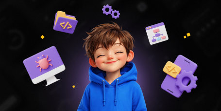 Идеальный сайт с нуля: код, дизайн и AI-помощник - КИБЕРшкола программирования для детей, компьютерные курсы для школьников, начинающих и подростков - KIBERone г. Битца